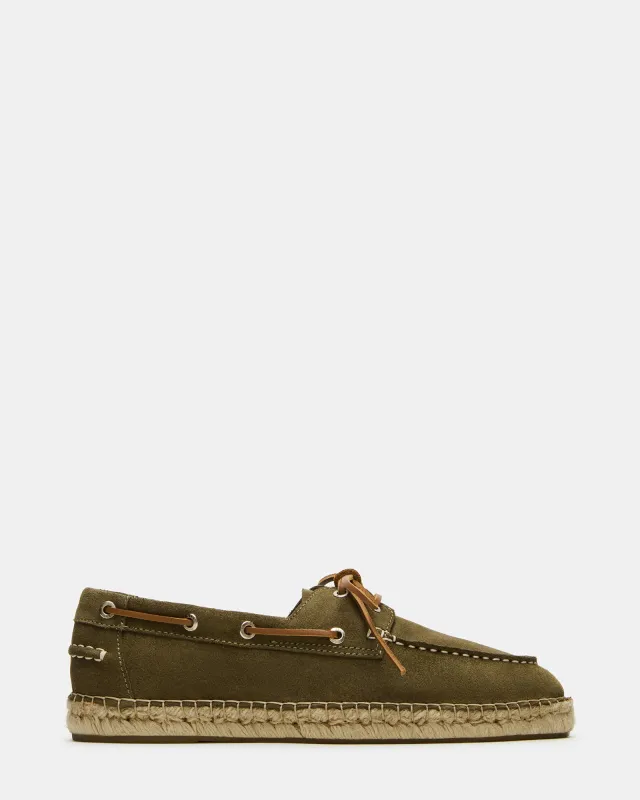 PANCHO OLIVE SUEDE sold by Steve Madden