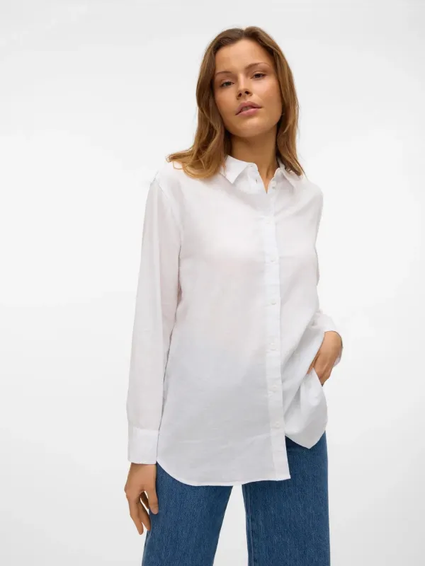 Linn Basic Collar Shirt- Vero Moda sold by Uforia Muse