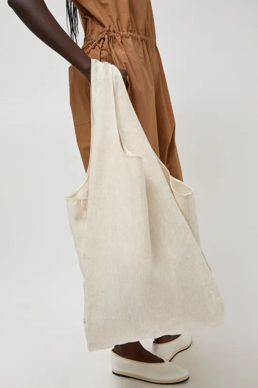 Modern Weaving XL Bound Linen Shopper in Oatmeal Linen sold by No. 6