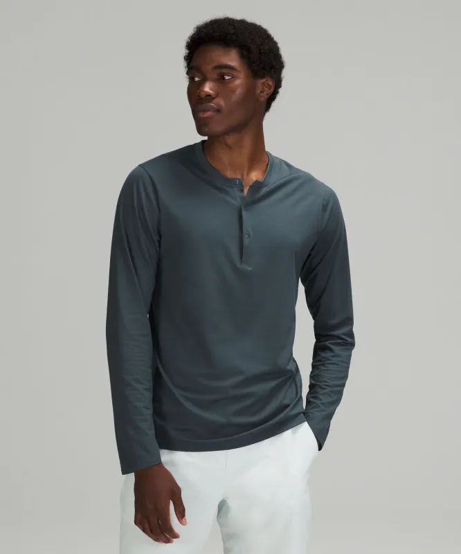 The Fundamental Long Sleeve Henley sold by Lululemon