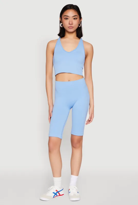 Seamless Bermuda Bike Shorts sold by Rainbow