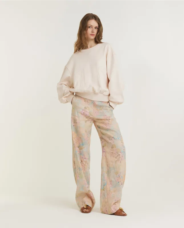 Florale Linnen Broek - Roze sold by Pauw Amsterdam
