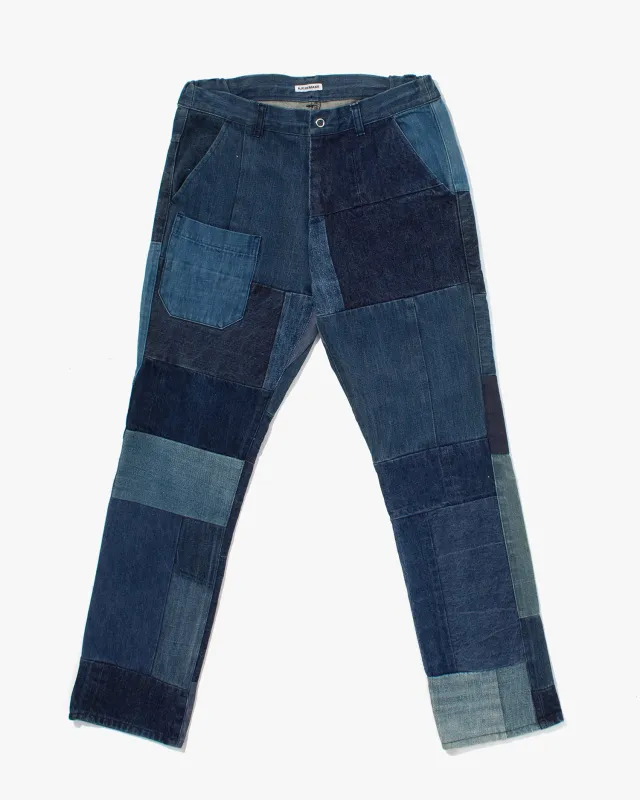 Japanese Repro Denim Jeans, H.R Remake, Patchwork and Back Buckle - 30 sold by Kiriko