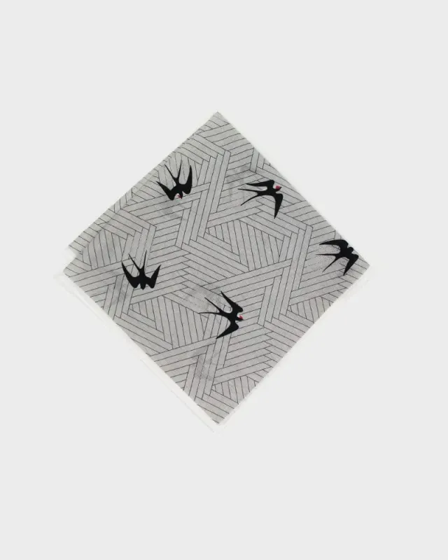 Japanese Handkerchief, Classic, Swallow with White Trim sold by Kiriko