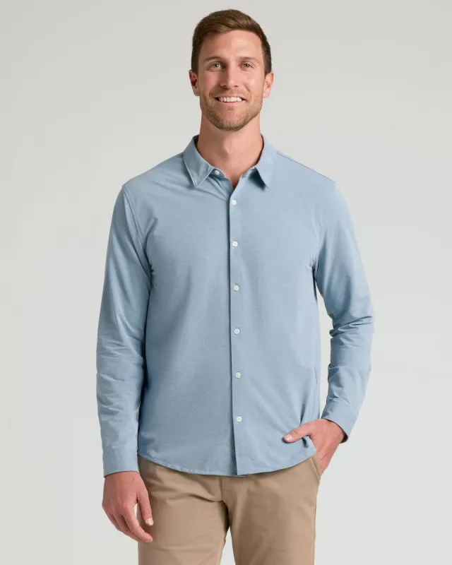 Blue Stretch Oxford 2.0 sold by True Classic