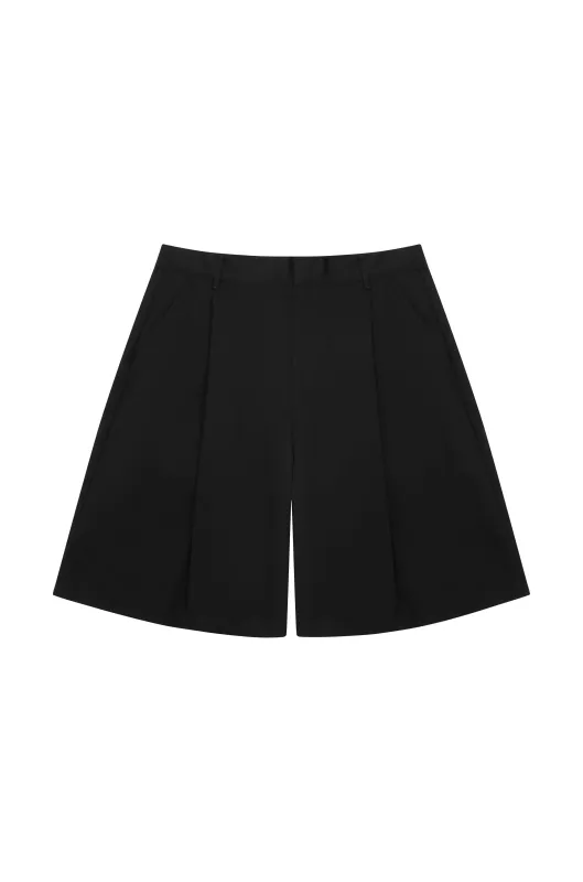 Black Pleated Shorts sold by Angel Boy