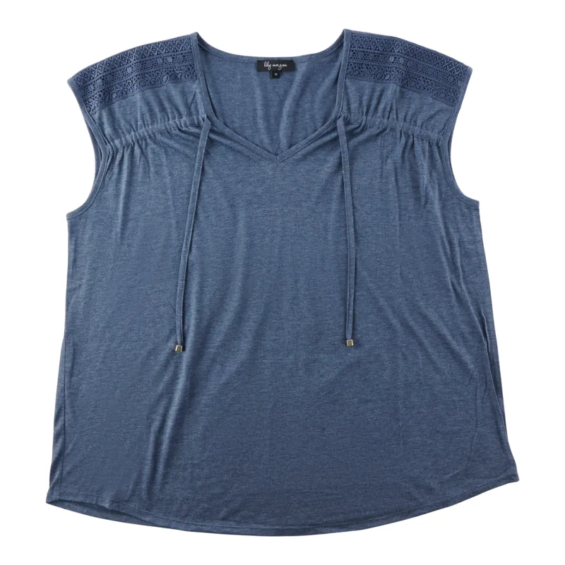 lily morgan Women's Plus Camisole with Crochet Detail sold by Giant Tiger