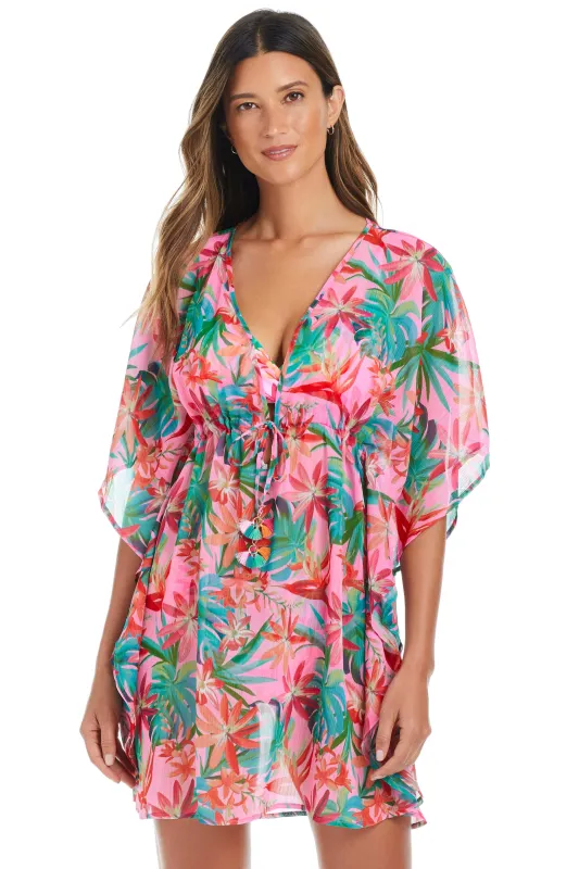 Everything Under The Sun Chiffon Caftan Cover Up sold by Bleu Rod Beattie