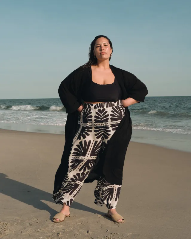 Verbena Voile Pants - Ink Bloom Print sold by Universal Standard