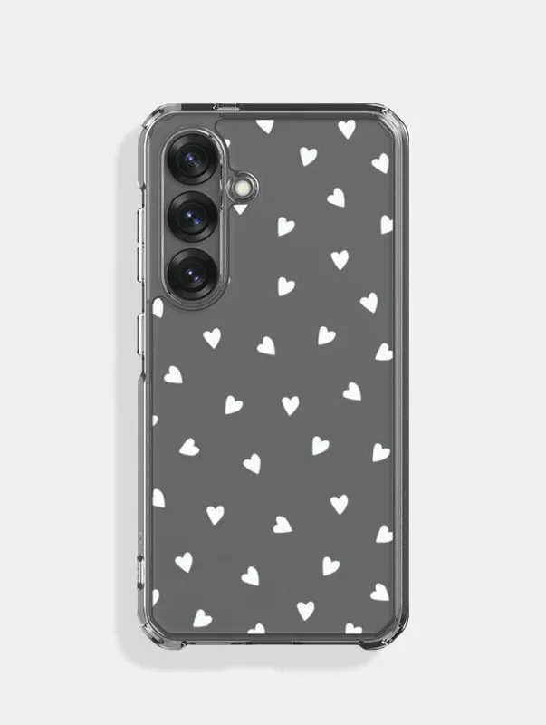 White Ditsy Heart Android Case sold by Skinnydip London