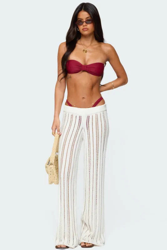 Echo Ladder Knit Pants sold by Edikted