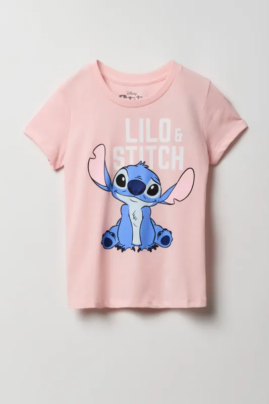 Girls Lilo & Stitch Graphic T-Shirt sold by Urban Planet