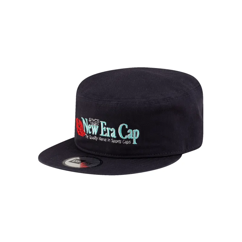New Era Branded Navy Painter Elastic Back Hat sold by New Era