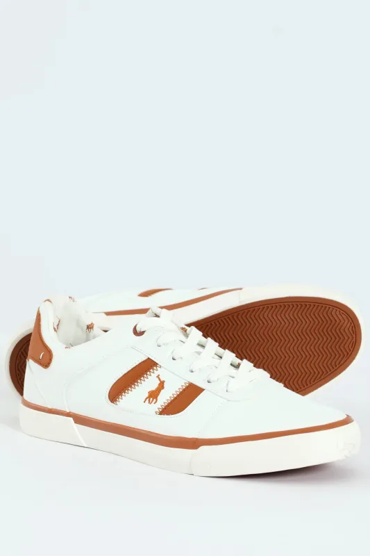 Basic Side Flash Sneaker - White sold by Edgars