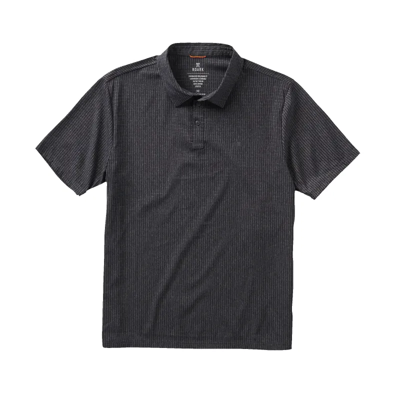 Bless Up Breathable Stretch Polo Shirt - Black sold by Roark