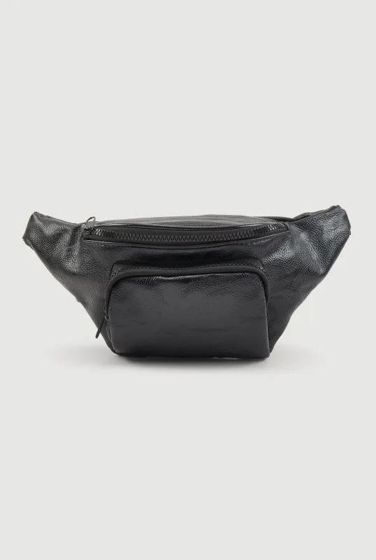 Pebbled Faux Leather Fanny Pack sold by Rainbow