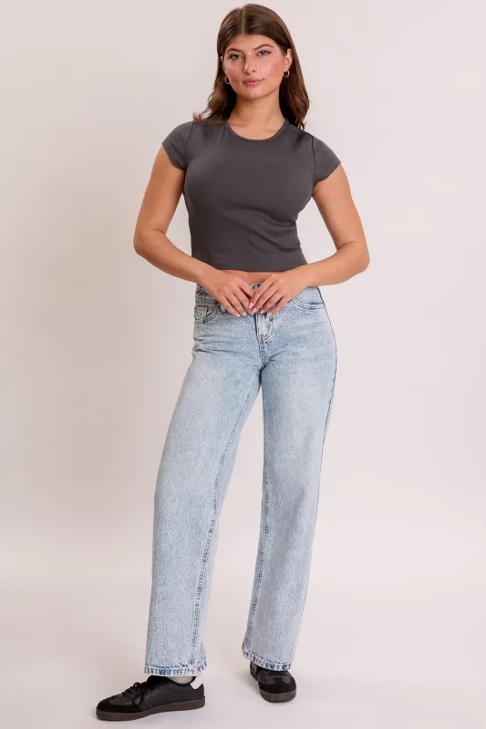 Women's Brittany Wide Leg with Butterfly Print sold by YMI