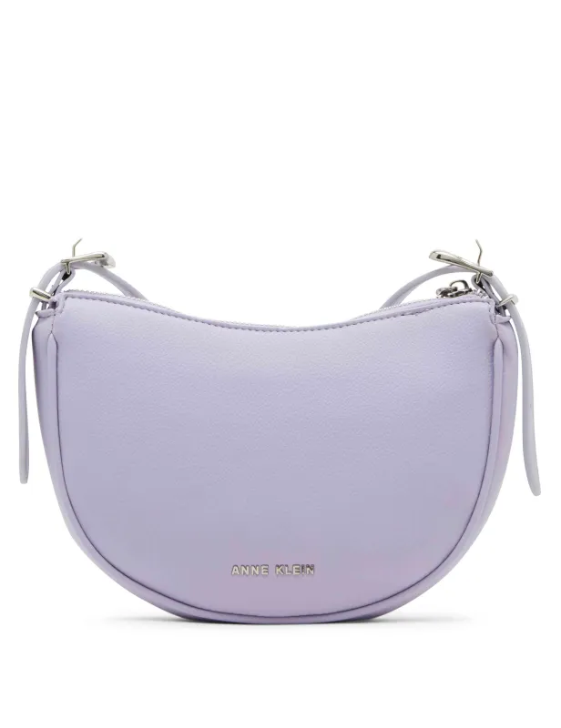 Half Moon Sculpted Buckle Crossbody with Adjustable Strap sold by Anne Klein