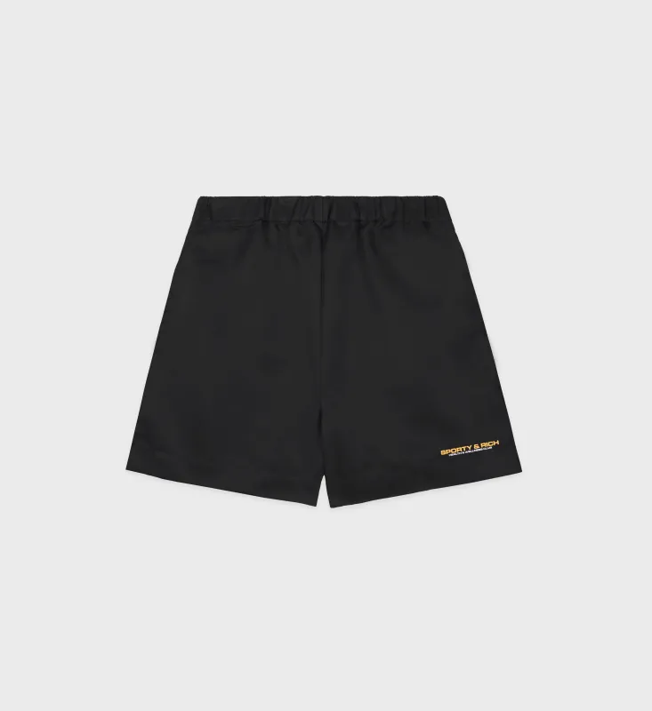 Bold Health Nylon Short - Black/Gold sold by Sporty and Rich