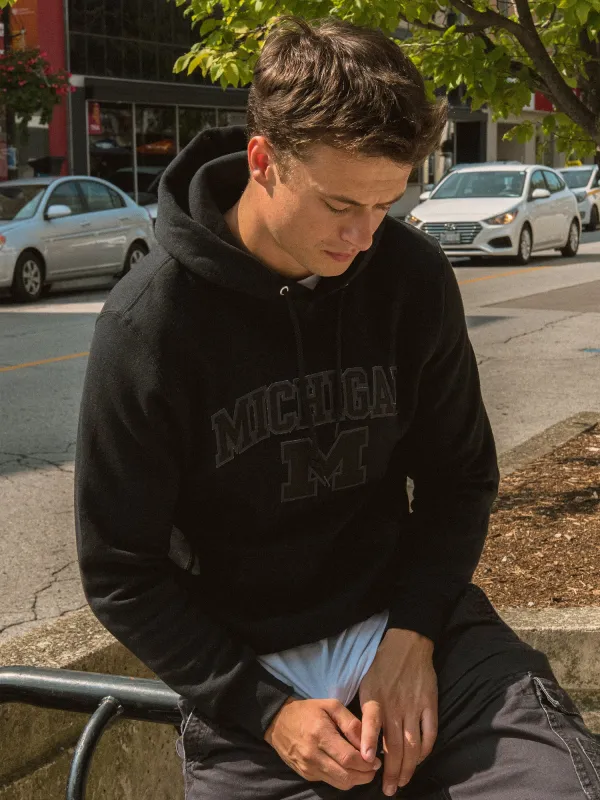 NCAA MICHIGAN TONAL PULLOVER HOODIE sold by Boathouse