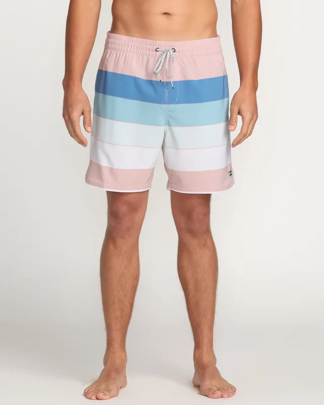 Sandbar Laybacks 17" Trunks - Dusty Pink sold by Billabong