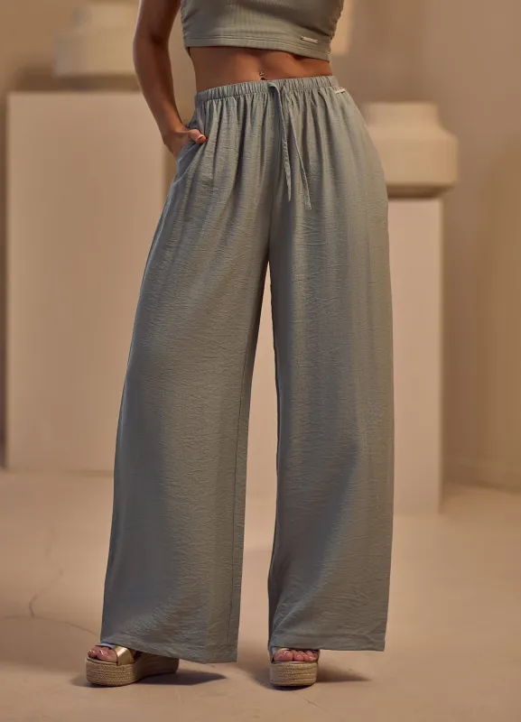 Gym King Signature Woven Trousers Petite - Sage sold by The Gym King