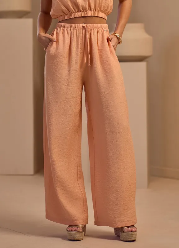 Gym King Signature Woven Trousers - Apricot sold by The Gym King