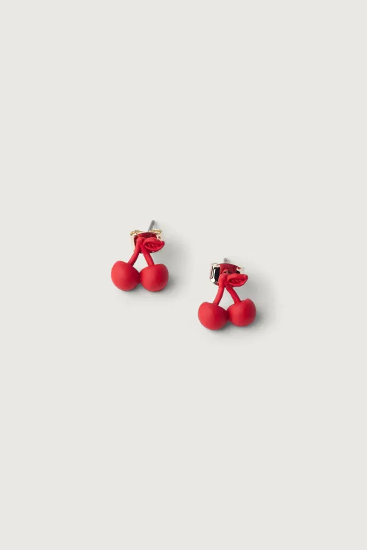CHERRY STUD EARRINGS sold by OAK AND FORT