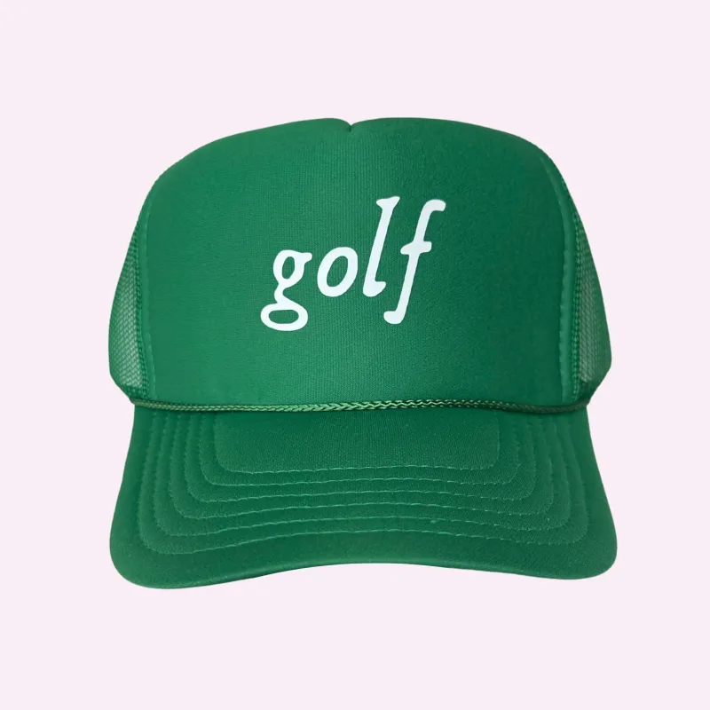 GOLF ♡ printed trucker hat sold by BFFS & BABES