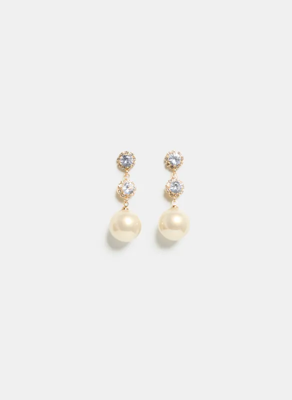 Tiered Pearl Earrings sold by Laura
