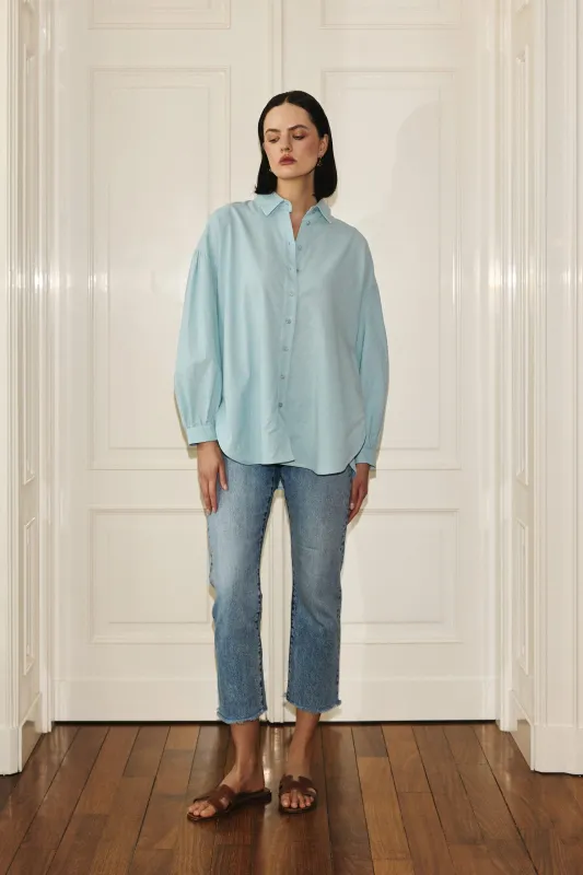 Summer Linen Shirt Pale Blue sold by Ivalo.com