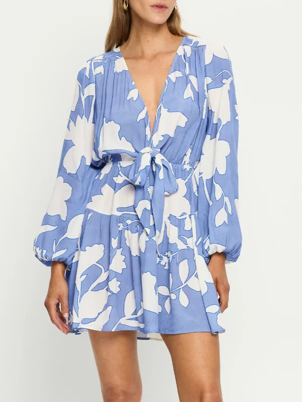 Amelie Tie Front Mini Dress sold by Kivari