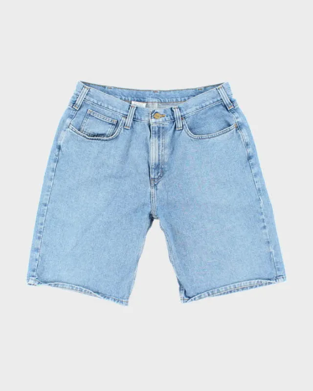 Vintage 2000's Carhartt Light Wash Wide Leg Shorts - W36 L10 sold by Rokit