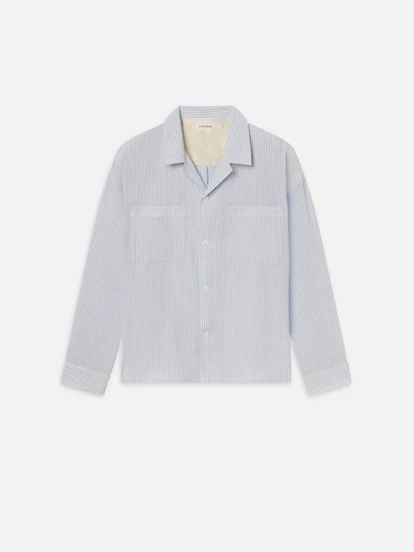 Blue Striped Shirt -- Blue Stripe sold by Frame Denim