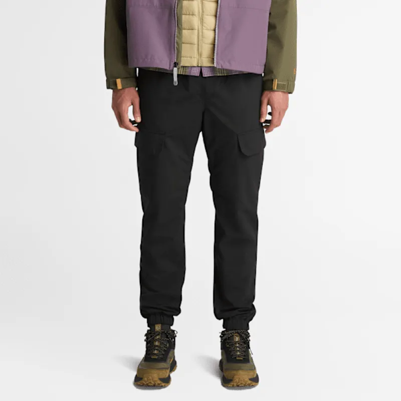 Timberland Men's Nylon Jogger Pant in Black sold by Timberland