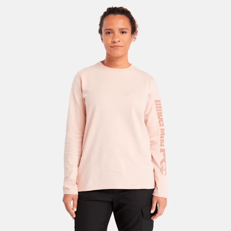 Women's Timberland PRO® Core Long-Sleeve T-Shirt in Cameo Rose sold by Timberland
