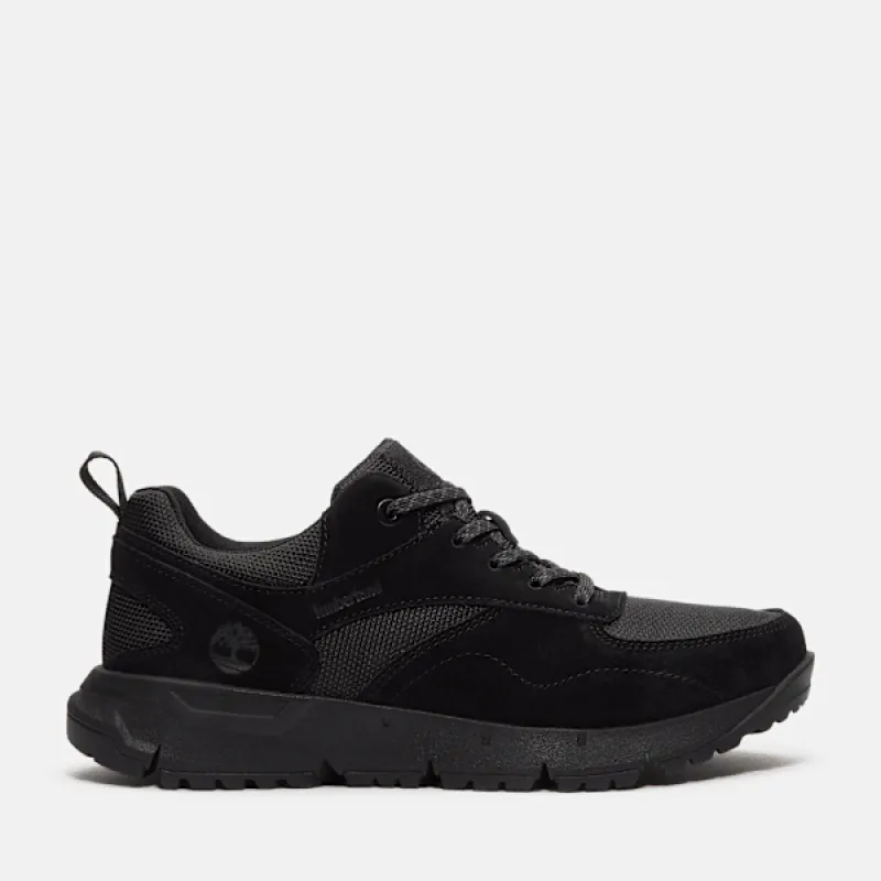 Timberland Men's Voyager Park Low Lace-Up Sneaker in Blackout Mesh sold by Timberland