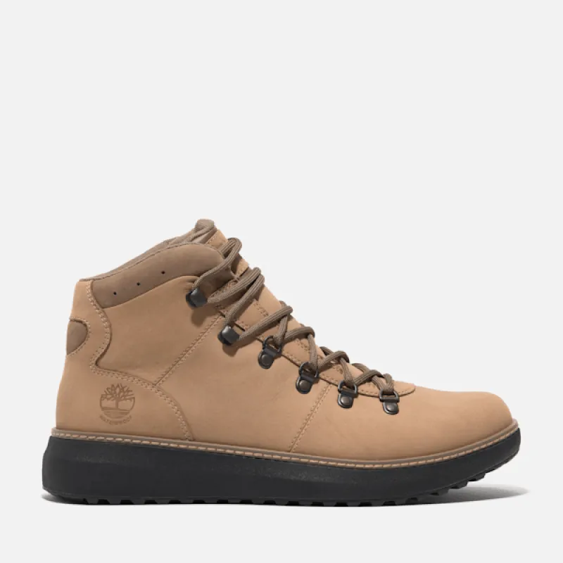 Timberland Men's Hudson Road Mid Waterproof Boot in  BEI Nubuck sold by Timberland