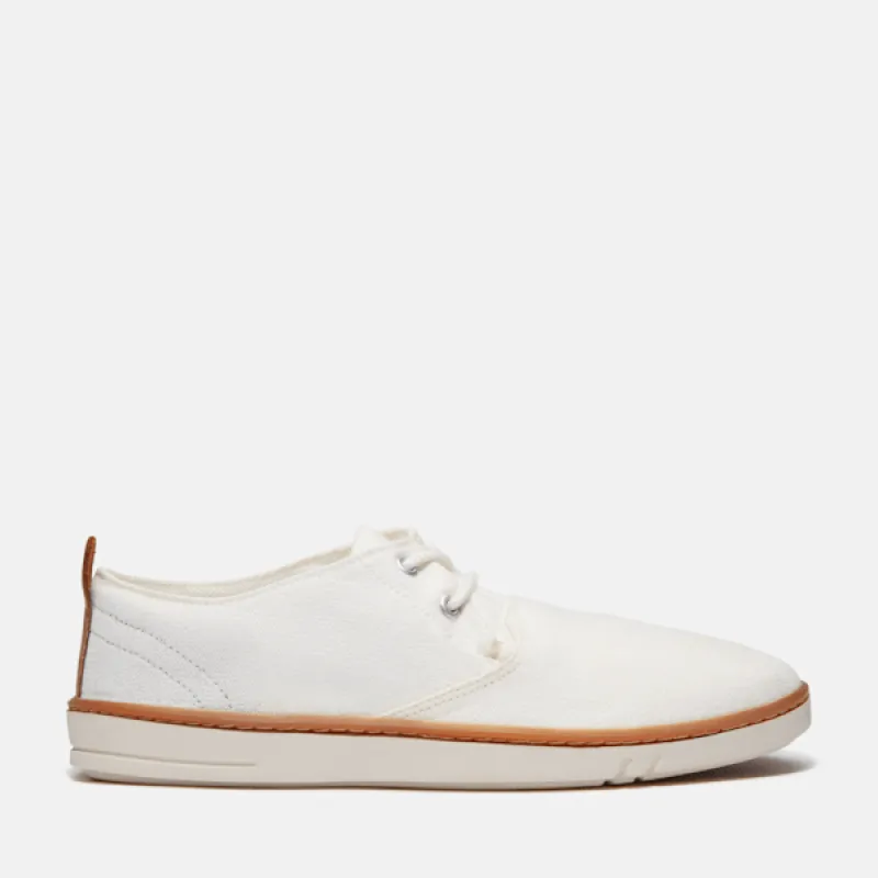 Timberland Men's Hookset Canvas Sneaker in White Canvas sold by Timberland