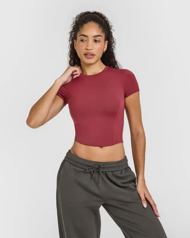Mellow™ Soft Mid Short Sleeve T-Shirt | Burnt Cherry sold by Oner Active