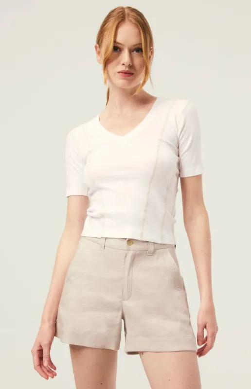Molly Tailored Short  | Silver Grey  - Preloved sold by Alp N Rock