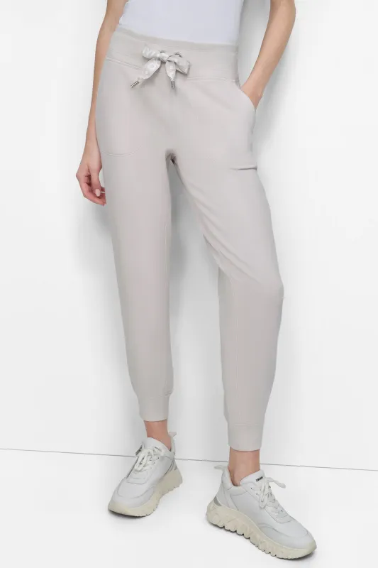 HIGH-RISE LOGO DRAWSTRING JOGGER sold by DKNY