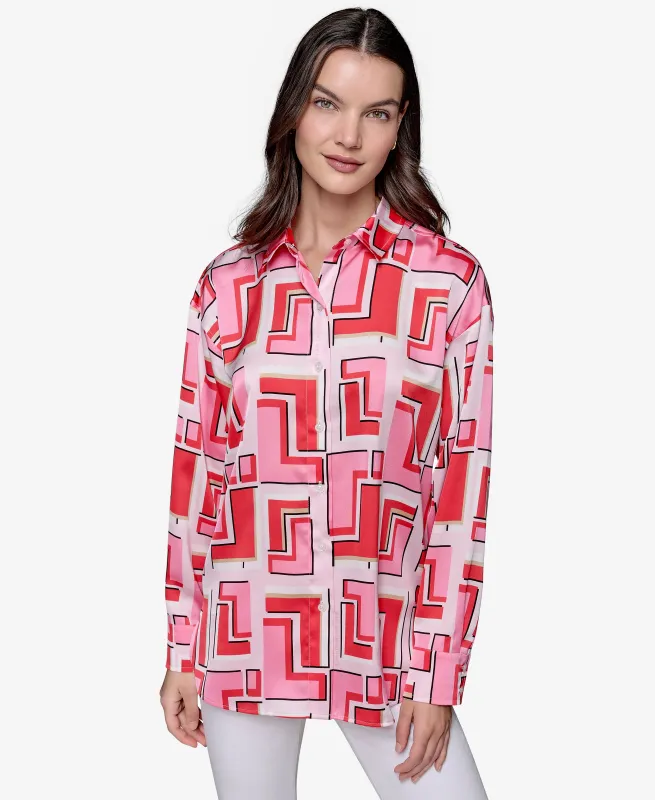 LOGO OVERSIZED UTILITY SHIRT sold by Karl Lagerfeld Paris