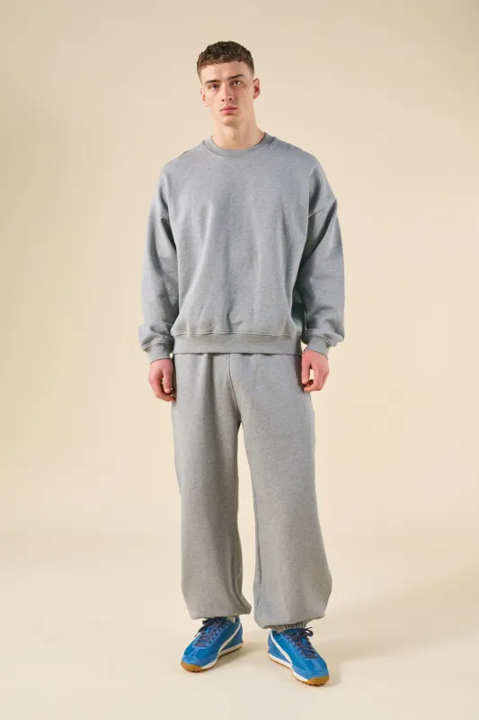 SUSTAIN HEAVY SWEATER & JOGGERS SET - HEATHER GREY sold by Bound