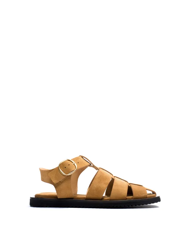 Hampell Calf suede Bamboo brown sold by Anonymous Copenhagen