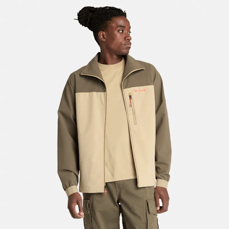 Timberland Men's Durable Water-Repellent Softshell Jacket in Leaf Green-Lemo sold by Timberland