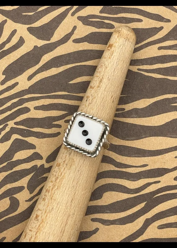 Sterling Silver Dice Ring sold by Modcloth
