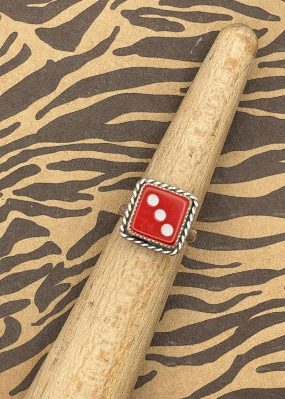 Sterling Silver Dice Ring sold by Modcloth