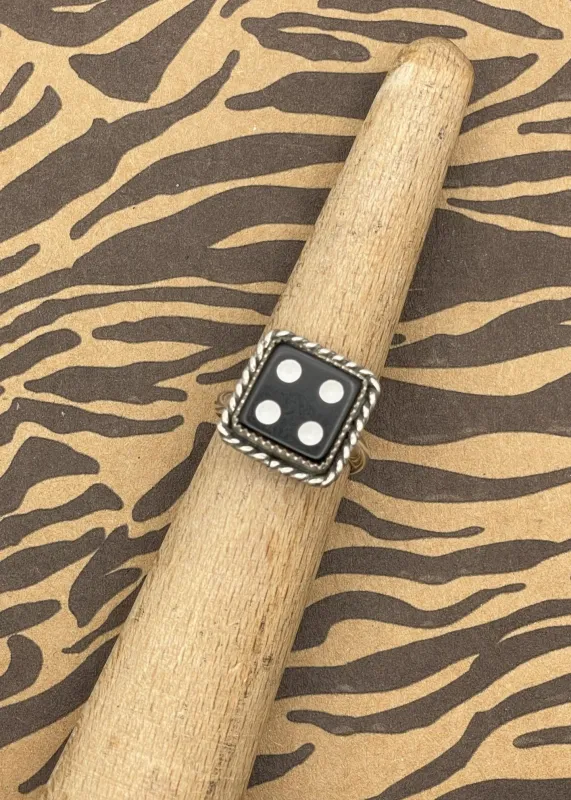 Sterling Silver Dice Ring sold by Modcloth