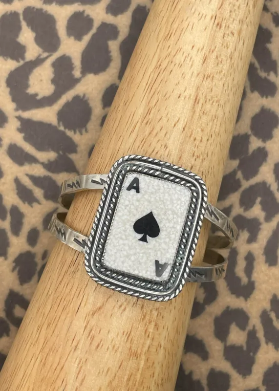 Ace of Spades Cuff Bracelet sold by Modcloth